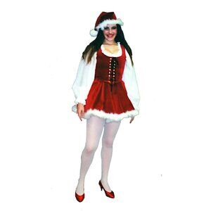 Sexy Santa's Helper Costume Size 12-14 MD